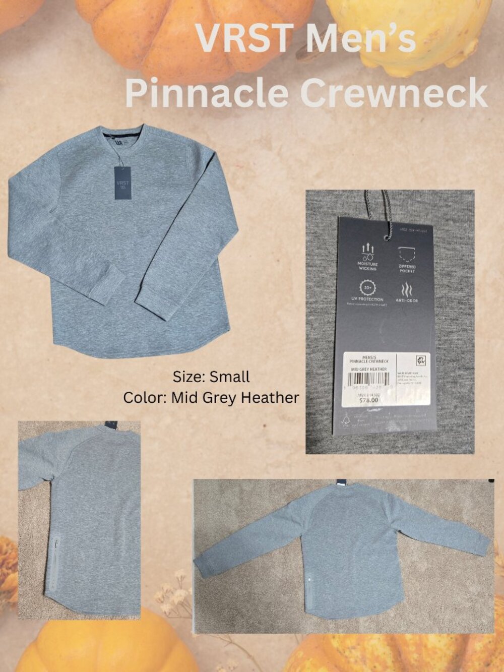 VRST Men's Pinnacle Crewneck Sweater – Size Small